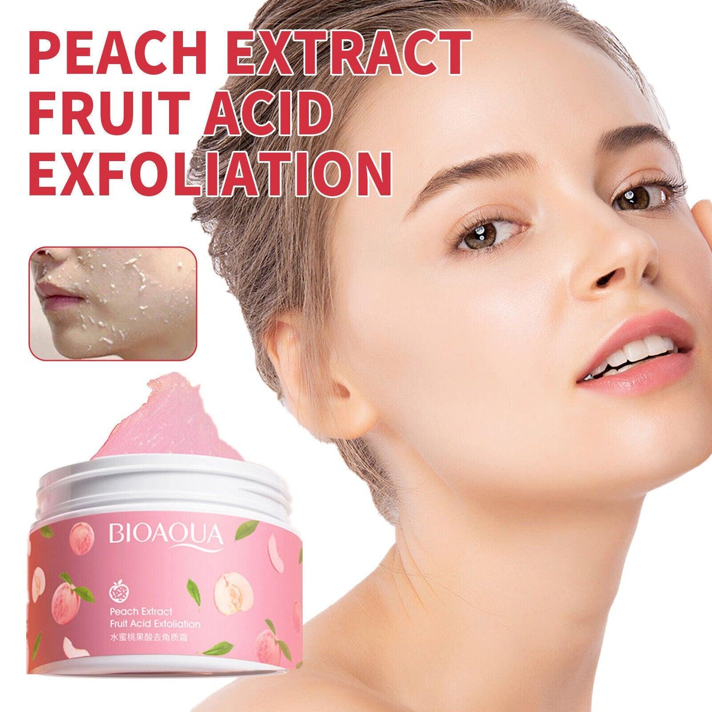 Bioaqua Peach Extract Fruit Acid Exfoliating Face Gel Cream