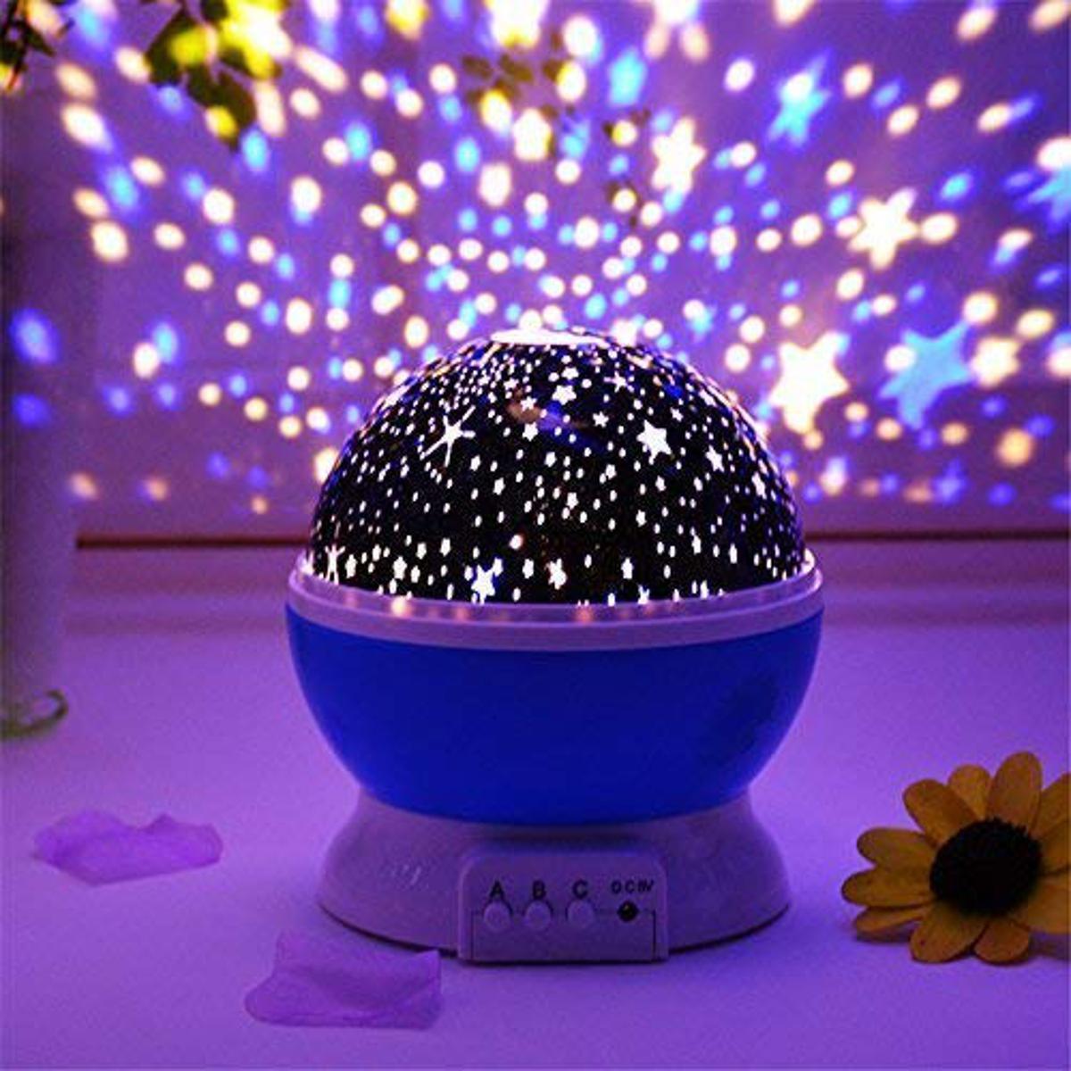 Moon Star Night Light Rotating Star Projector