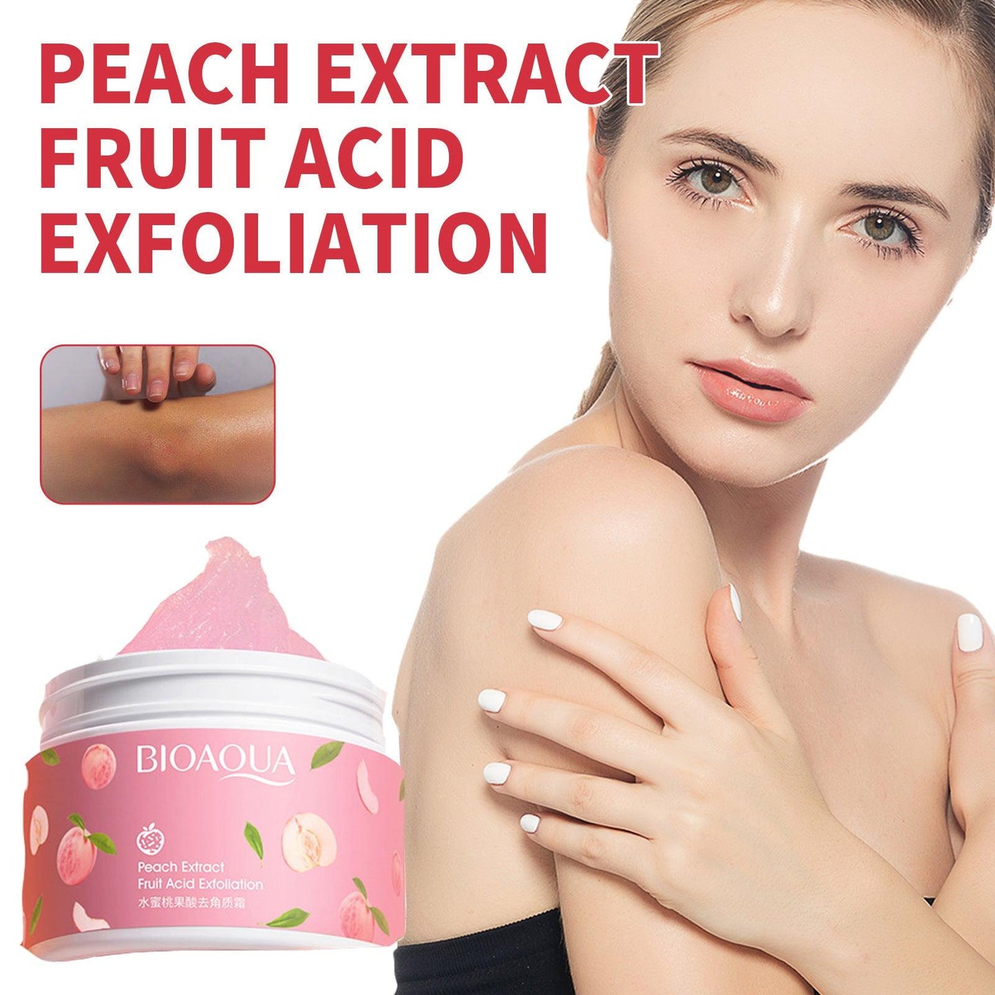 Bioaqua Peach Extract Fruit Acid Exfoliating Face Gel Cream