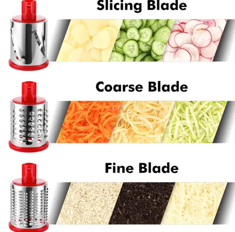 🚨LAST DAY OF SALE🚨 3 IN 1 ROTARY GRATER VEGETABLE SLICER